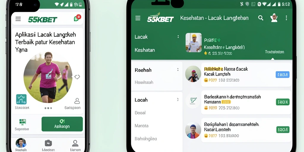 Tampilan antarmuka 55KBET yang jelas dan informatif.