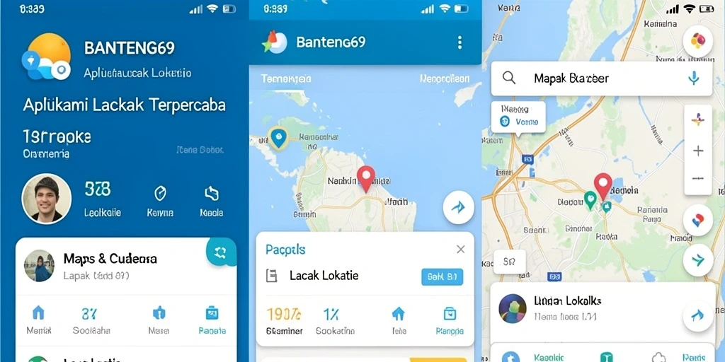 Antarmuka BANTENG69 yang sederhana untuk melacak lokasi.