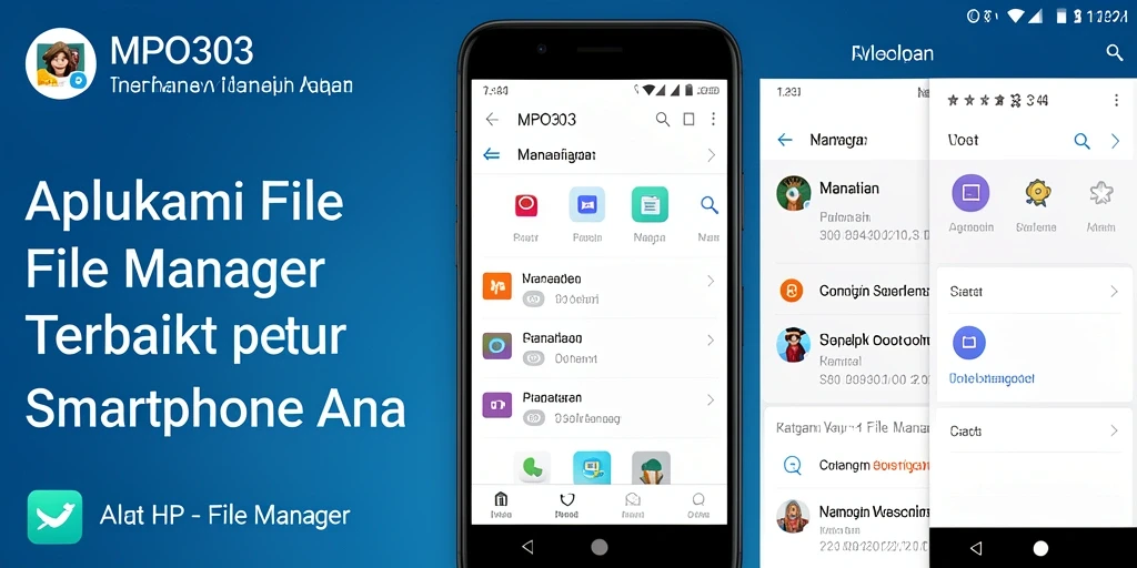 Antarmuka MPO303 yang mudah digunakan untuk manajemen file.
