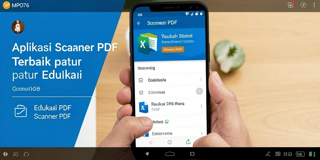 Antarmuka MPO76 yang mudah digunakan untuk pemindaian PDF.