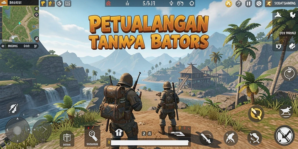 Antarmuka utama SOBATGAMING dalam dunia terbuka yang luas.